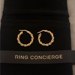 Ring Concierge Gold Twisted Hoops